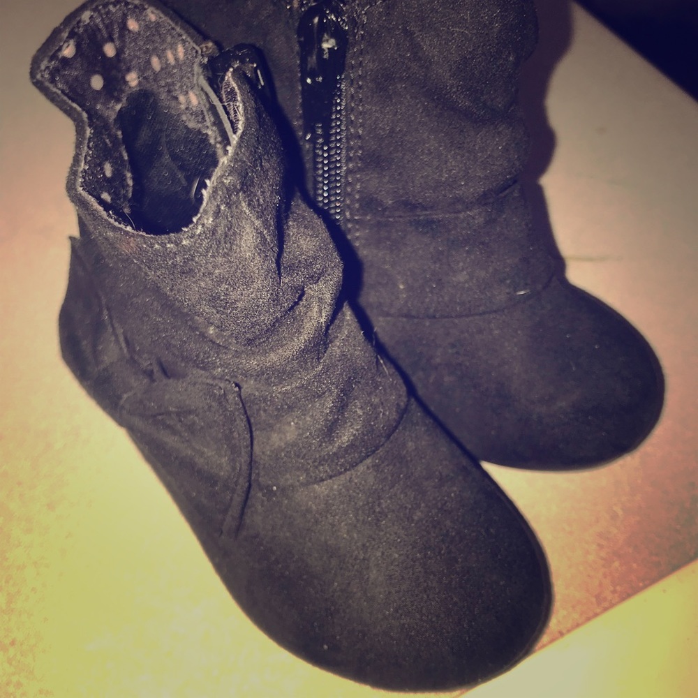 Toddlers girl bow tie boots
